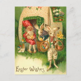 Festiva Postal de conejito de Pascua