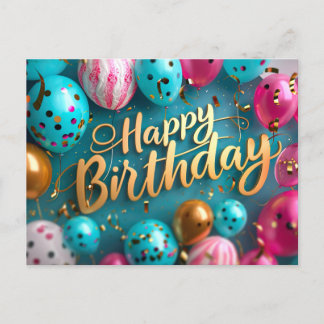 Festiva Postal de cumpleaños feliz