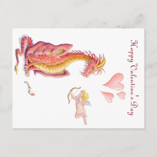 Festiva postal de Dragon el día de San Valentín