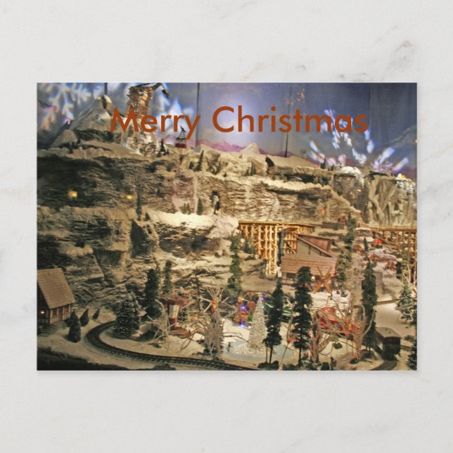 Festiva Postal de escena de navidades (Anverso)