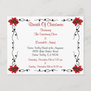 Festiva Postal de evento de Navidades personalizados