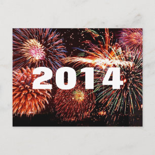 Festiva Postal de feliz Año Nuevo 2014