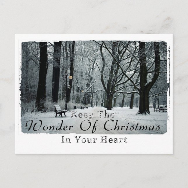 Festiva postal de fotografía de navidades (Anverso)