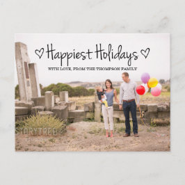 Festiva Postal de fotos de las vacaciones más felices de l