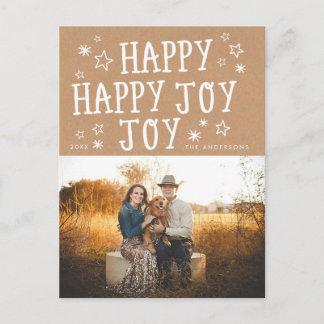 Festiva Postal de fotos de Navidades de feriado feliz