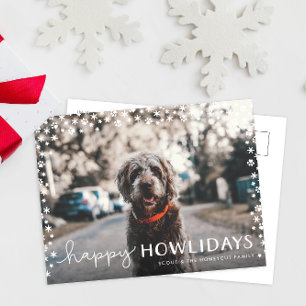 Festiva Postal de fotos navideñas felices de los enamorado