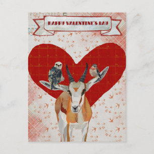 FESTIVA POSTAL DE GAZELLE & FEATHERS VALENTINE