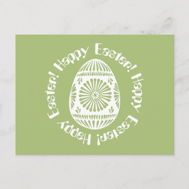 Festiva postal de Huevo de Pascua (Anverso)