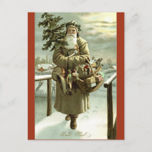 Festiva Postal de imagen de Papá Noel en Suecia