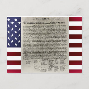 Festiva Postal de independencia de la declaración de la ba