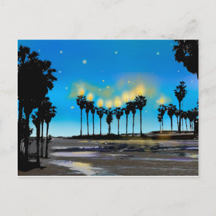 Festiva Postal de Jánuca de la playa de California