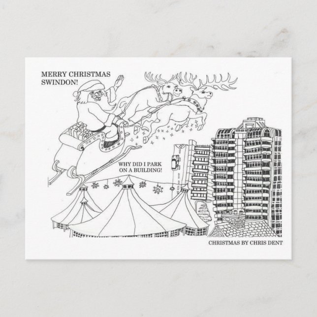 Festiva postal de la ciudad de Swindon (Anverso)