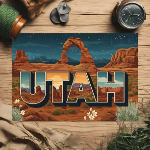 Festiva Postal de la época del parque nacional de Utah - c
