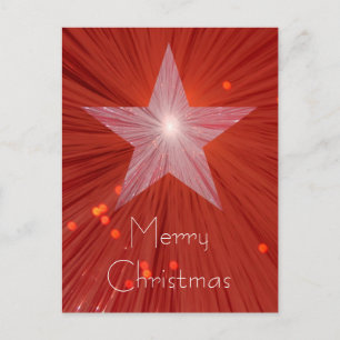 Festiva Postal de la Estrella Roja 'Feliz Navidad'