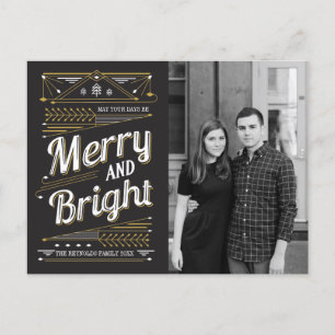 Festiva Postal de la foto del día de fiesta del art déco