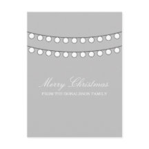 Postal de la franja blanca de la festividad