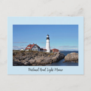 Festiva Postal de la luz del faro de Portland Head