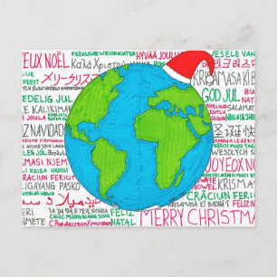 Festiva Postal de las idiomas de mundo de las Felices