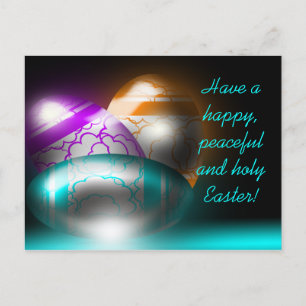 Festiva Postal de los huevos de Pascua que brilla