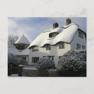 Festiva postal de los navidades: cabañas inglesas en la ni