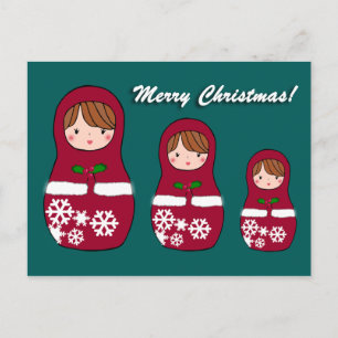 Festiva Postal de los Navidades de Matryoshka