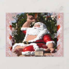 Festiva postal de los Navidades de Santa Claus de Hawái