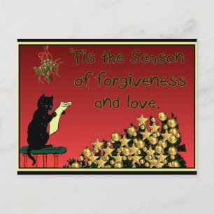 Festiva postal de los Navidades del perdón y el amor