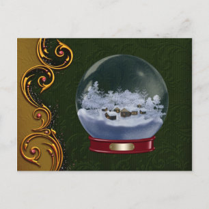 Festiva Postal de los Navidades del personalizado Snowglob