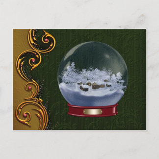Festiva Postal de los Navidades del personalizado Snowglob