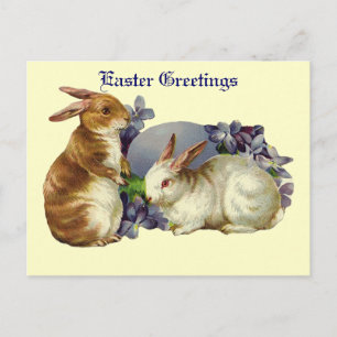 Festiva Postal de los saludos de Pascua del vintage