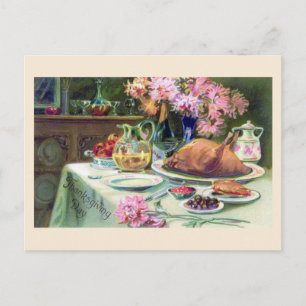 Festiva Postal de moda "La cena de Acción de Gracias"