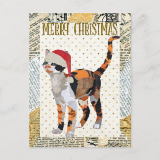 Festiva postal de NAVIDADES CAT de CALICO