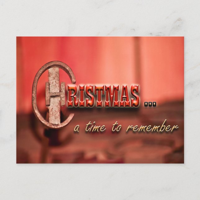 Festiva Postal de Navidades de Cowboy (Anverso)