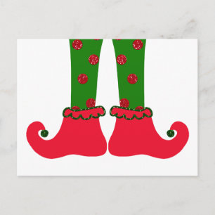Festiva Postal de Navidades de Elf Legs