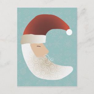 Festiva Postal de Navidades de la media luna de Santa Emil