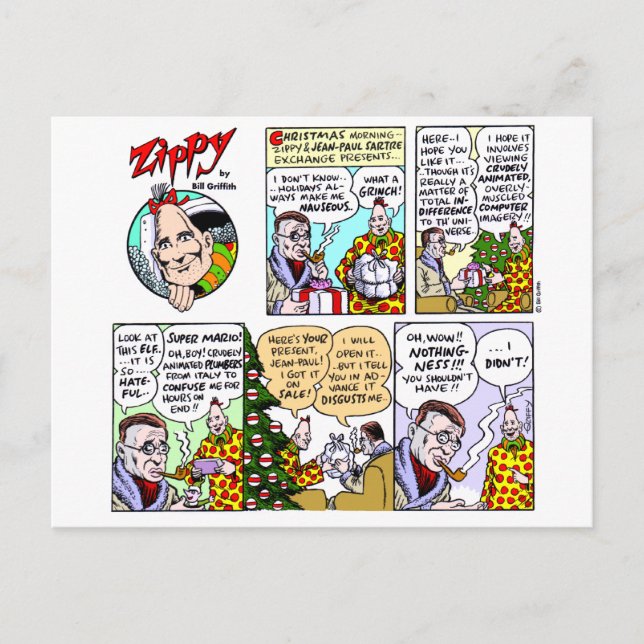 Festiva Postal de Navidades existenciales (Anverso)