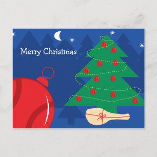 Festiva postal de navidades para jugadores de tenis