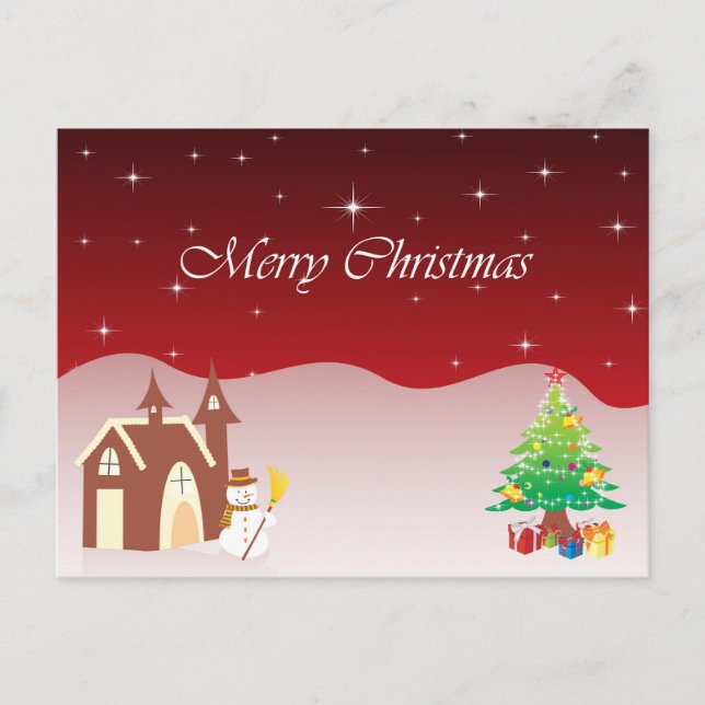 Festiva Postal de Navidades pequeños (Anverso)