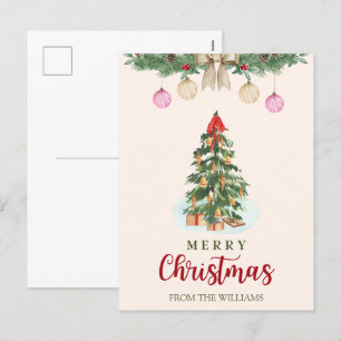 Festiva Postal de Navidades personalizados