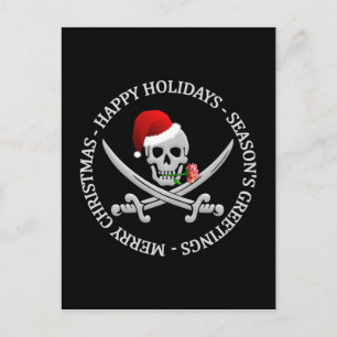 Festiva Postal de Navidades piratas - personalizar