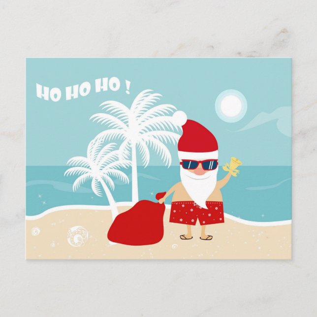 Festiva postal de Navidades tropicales (Anverso)