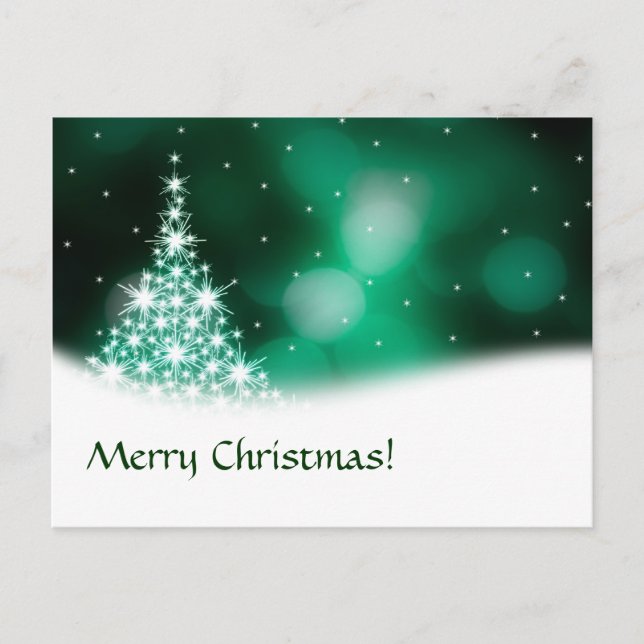 Festiva postal de Navidades verdes (Anverso)