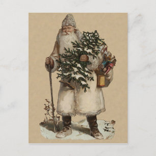 Festiva Postal de Navidades victorianos