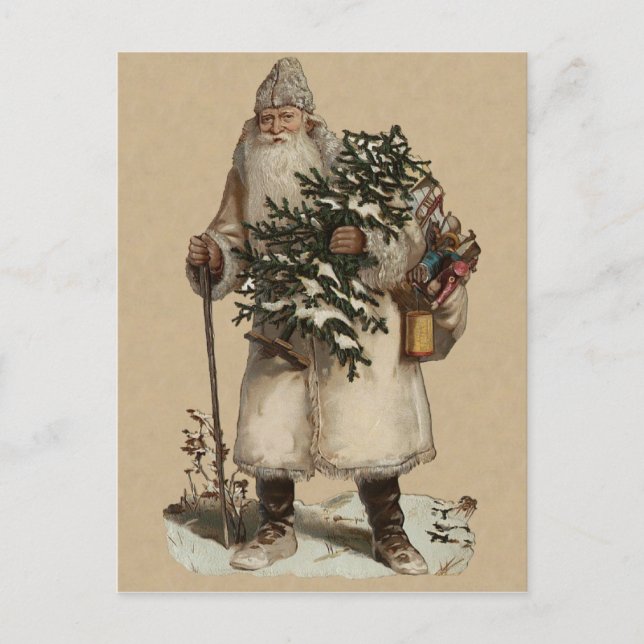 Festiva Postal de Navidades victorianos (Anverso)