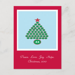 Festiva Postal de Obama 44 Navidades