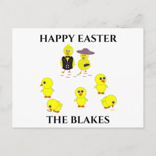 Festiva Postal de Pascua personalizada.