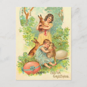 Festiva Postal de Pascua Vintage