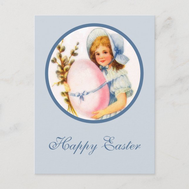 Festiva Postal de Pascua Vintage (Anverso)