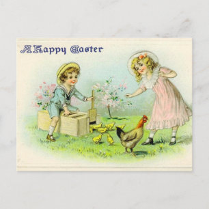 Festiva Postal de Pascua Vintage