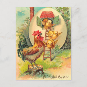 Festiva Postal de Pascua Vintage